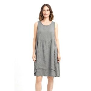 Bryn Walker Gray Gauze Cotton Dress Size M